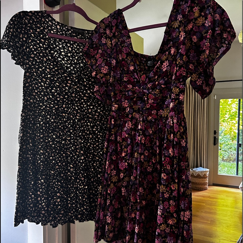 Bundle two viscose floral dresses